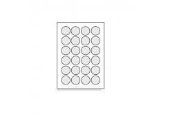 Etichete autoadezive 40 mm, 24 de etichete, A4, 100 coli, rotund