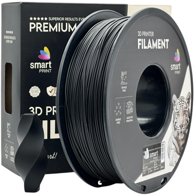 Smart Print FG-S46-E1, 3D filament, PLA+, 1,75mm, 1000g, Negru (Black)