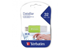 Verbatim 49454 DataBar, Unitate flash USB, USB 2.0, 32GB, verde