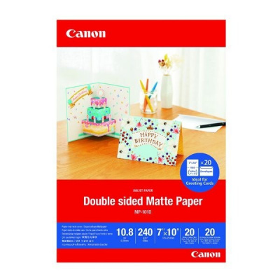 Canon Matte Photo Paper MP-101D 4076C006, 240 g/m2, 7x10cm, 20buc., mat, jet de cerneală, alb, hârtie fotografică