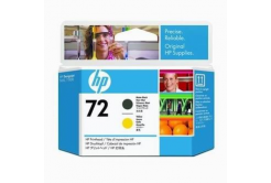 HP C9384A, 72 mat negru/galben (matte black/yellow) cap de imprimare original