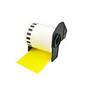 Brother DK-22605, 62mm x 30,48m, galben, rola etichete compatibila