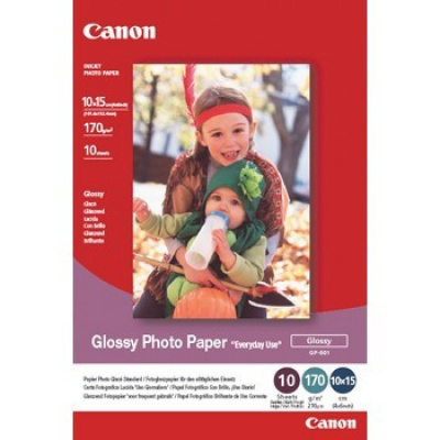 Canon Glossy Photo Paper GP-501 0775B003, 200 g/m2, 10x15cm, 100buc., lucios, alb, hârtie fotografică