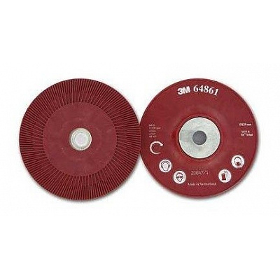 3M Suport canelat pentru discuri din fibră, roșu 115 mm M14