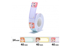 Niimbot A2A28038805, 14x40mm, 155buc., Prințese, etichete autoadezive