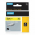 Dymo Rhino 1805444, 24mm x 1,5m, text negru / fundal galben, banda original