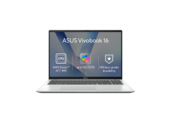 ASUS Vivobook 16/M1607GA-MB036W/AI7-445/16"/WUXGA/32GB/512GB/AMD int/W11H/Argintiu/2R