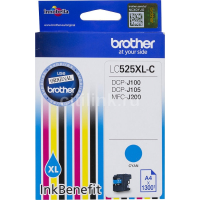 Brother LC-525XLC azuriu (cyan) cartus original