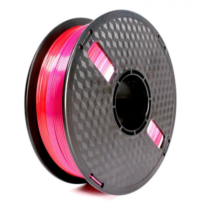 Gembird 3DP-PLA-SK-01-RP, 3D filament, PLA Silk, 1,75mm, 1000g, Roșu/Mov (Red/Purple)
