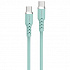 Powerton ENERGY PASTEL EDITION Cablu USB-C, 100W, 1m, din silicon, verde