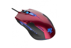 E-blue Mouse Auroza G EMS607REAA-IU, 3000DPI, Optical, 6tl., Cu fir USB, roșu