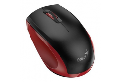 Genius Mouse NX-8006S 31030024401, 1600DPI, 2.4 [GHz], Optical, 3tl., Fara fir USB, negru-roșu, AA