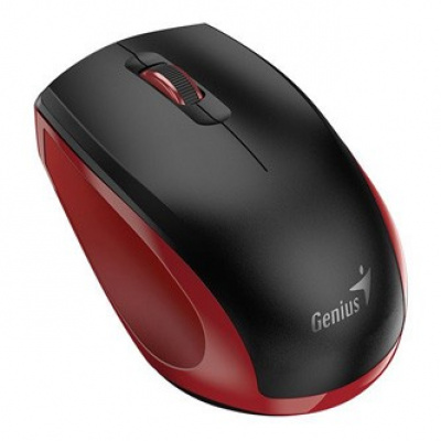 Genius Mouse NX-8006S 31030024401, 1600DPI, 2.4 [GHz], Optical, 3tl., Fara fir USB, negru-roșu, AA