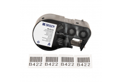 Brady M4-49-422 / 170739, 25.40 mm x 25.40 mm, Polyester, text negru / fundal alb