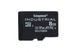 Kingston card de memorie Micro Secure Digital Card Industria, 8GB, micro SDHC, SDCIT2/8GBSP, UHS-I U3 (Class 10), V30, A1, pSLC card