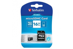 Verbatim 44082 Micro Secure Digital Card Premium, card de memorie, micro SDHC, 16GB, UHS-I U1 (Class 10), cu adaptor