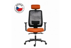 Powerton ERGO LUCIE Kancelářské ergonomické křeslo, Oranžové