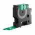 Banda compatibila Dymo 1805420, 19mm x 5, 5m text alb / fundal verde, vinil