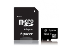Apacer card de memorie Secure Digital Card, 16GB, micro SDHC, AP16GMCSH4, Class 4, bulk fără adaptor, vânzare