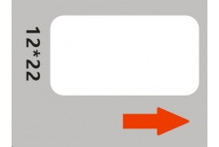 Niimbot štítky RP 12x22mm 250ks White pro D11 a D110