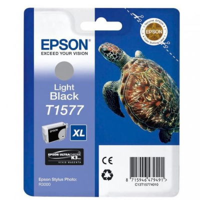 Epson T1577 C13T15774010 negru deschis (light black) cartus original