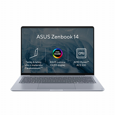 ASUS Zenbook 14/UX3480KA-OLED016/AI5-330/14"/WUXGA/24GB/512GB/AMD int/fără OS/Albastru/2R