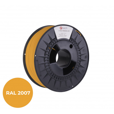 C-Tech 3DF-P-PLA1.75-2007 3D filament, PREMIUM LINE, PLA, lumină luminescentă portocalie, RAL2007, 1,75mm, 1kg