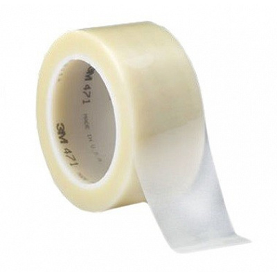 3M 471 Bandă adezivă de marcare din PVC, rezistentă la abraziune, transparentă 50 mm x 33 m