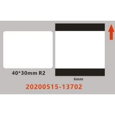 Niimbot etichete ER A2G88318801, 40x30mm 230buc. Transparent pentru B21