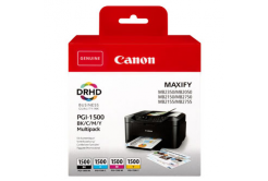 Canon cartus original PGI-1500 BK/C/M/Y Multipack, CMYK, 400/3*300 pagini, 9218B005, Canon MAXIFY MB2050,MB2150,MB2155,MB2350,MB2750,M