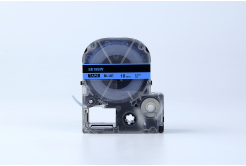 Epson SE18BW, 18mm x 8m, text negru / fundal albastru, securitate, banda compatibila