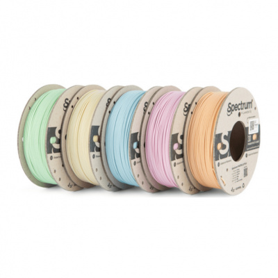 Spectrum 80892 3D filament, 5PACK Pastello PLA, 1,75mm, 5x250g, Portocaliu, Albastru, Roz, galben, Verde (Orange, Blue, Pink, Yellow, Green)