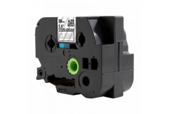 Banda compatibila Brother TZ-S165 / TZe-S165, 36mm x 8m, extr.adh. text alb / fundal transparent