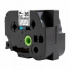 Banda compatibila Brother TZ-S165 / TZe-S165, 36mm x 8m, extr.adh. text alb / fundal transparent