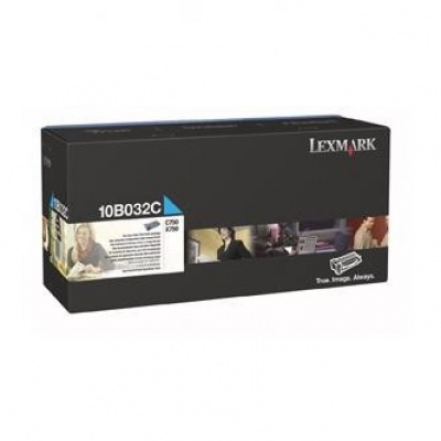 Lexmark 10B032C azuriu (cyan) toner original