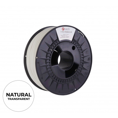C-Tech 3DF-P-PETG1.75-TRA 3D filament, PREMIUM LINE, PETG, 1,75mm, 1000g, Transparent (Transparent)