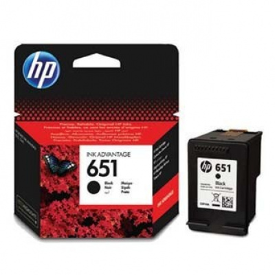 HP C2P10AE 651 negru (black) cartus original