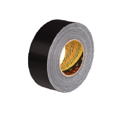 3M 389 banda adeziva textila 50 mm x 50 m, negru