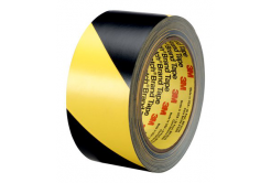 3M 766 Bandă adeziva din PVC, galben-negru, 100 mm x 33 m