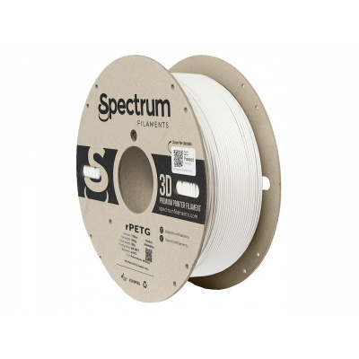 Spectrum 80590 3D filament, r-PETG, 1,75mm, 1000g, Alb (Porcelain white)