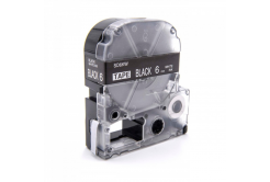 Epson LC-SD6KW, 6mm x 8m, text alb / fundal negru, banda compatibila