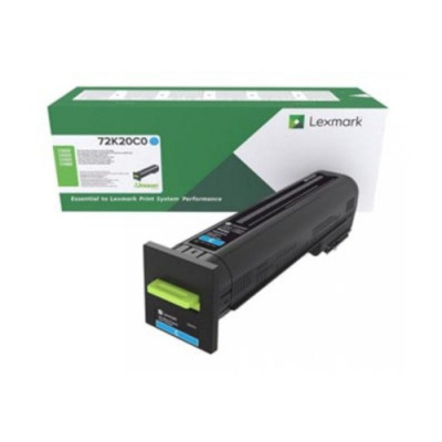 Lexmark 72K20C0 azuriu (cyan) toner original