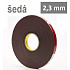 3M VHB™ 4991-F, grosime 2,3 mm; bandă adezivă acrilică dublu-față gri 19 mm x 3 m