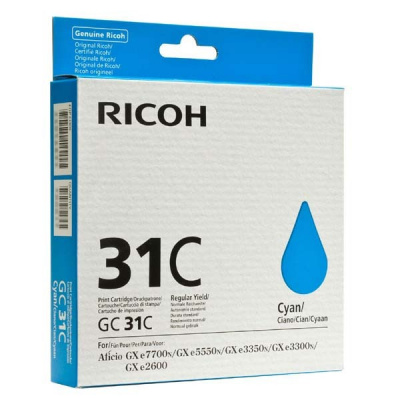 Ricoh GC-31C 405689 azuriu (cyan) cartus original