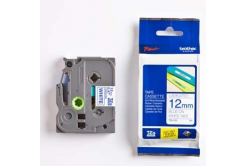 Brother TZ-233 / TZe-233, 12mm x 8m, text albastru / fundal alb, banda original