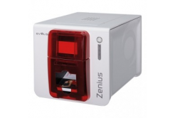 Evolis Zenius Expert ZN1H00HSRS, imprimantă de carduri, single sided, 12 dots/mm (300 dpi), USB, Ethernet, contactless, red