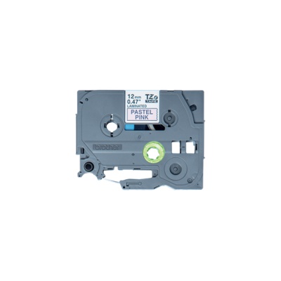 Brother TZ-MQE31 / TZE-MQE31, 12mm x 4m, text negru / fundal roz, banda original