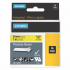 Dymo Rhino 1734525, S0773850, 24mm x 3,5m imprimare neagră / fundal galben, bandă originală