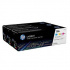 HP 128A CF371AM, azuriu / purpuriu / galben (cyan / magenta / yellow) toner original