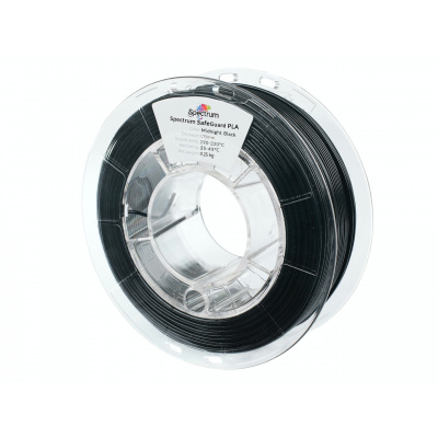 Spectrum 81552 3D filament, SafeGuard PLA, 1,75mm, 250g, Negru (Deep black)